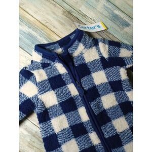 Carters Boys 6 Month Old Sleepwear Onesize Blue Long Sleeve